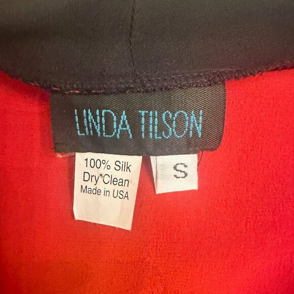 Stunning Linda Tilson 100% Silk Kimono Jacket Sz Small - Picture 5 of 5